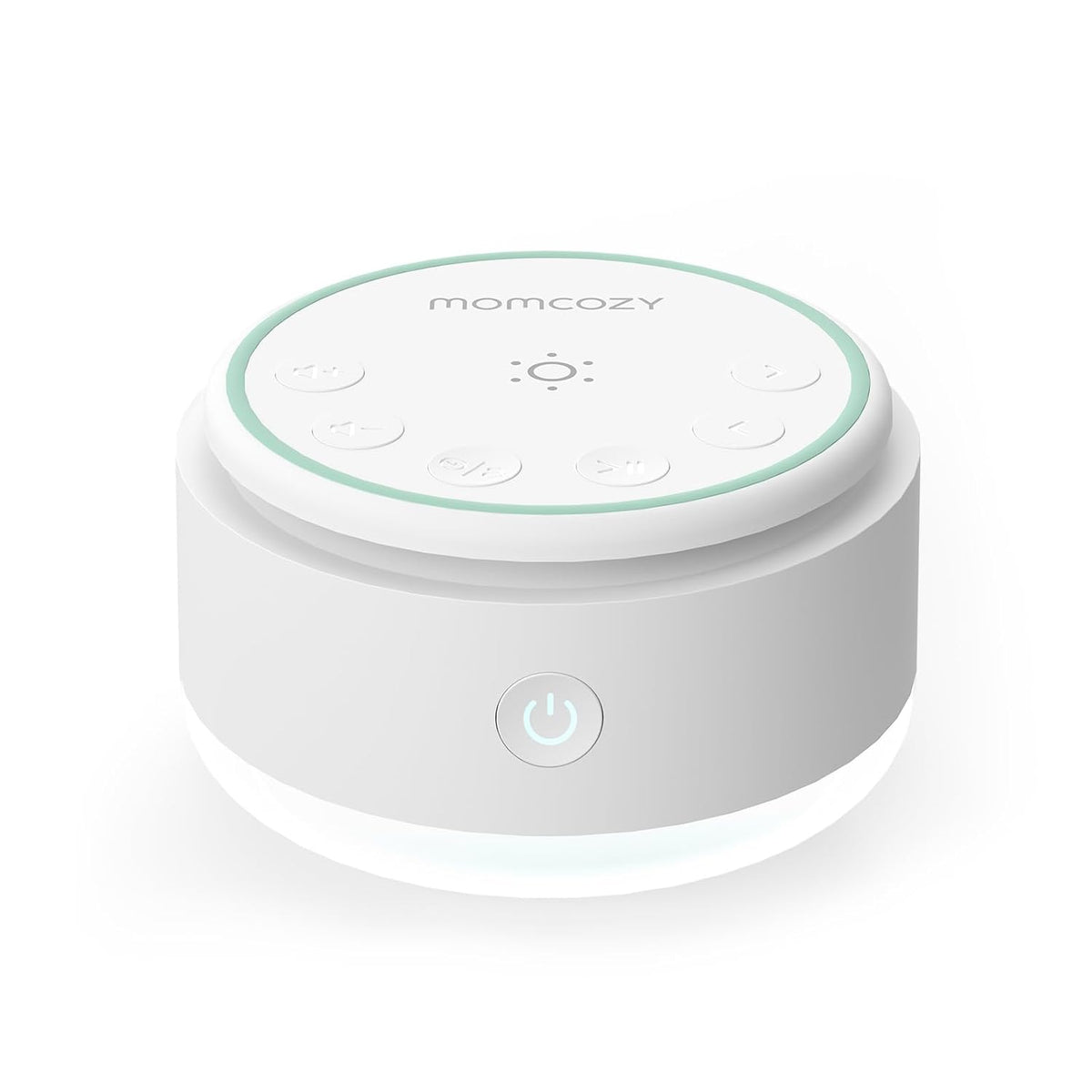 Momcozy Geluidsmachine voor baby's, 20 rustgevende geluiden en touch-licht, draagbare witte ruis met slaaptimer en geheugen, perfect voor onderweg, de kinderkamer en uitstapjes