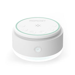 Momcozy Geluidsmachine voor baby's, 20 rustgevende geluiden en touch-licht, draagbare witte ruis met slaaptimer en geheugen, perfect voor onderweg, de kinderkamer en uitstapjes