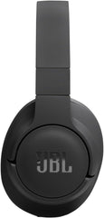JBL Tune 720 BT Draadloze over-ear hoofdtelefoon, met JBL pure bass-geluid, Bluetooth en licht, opvouwbaar design, tot 76 uur muziekweergave, zwart •