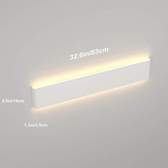 Ralbay LED moderne badkamerlamp 83cm/30W aluminium, op- en neerwaarts gerichte moderne LED-badkamerlamp