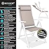 Tuinstoel - Ligstoel - Verstelbaar - Opvouwbaar - Wit - KESSER®