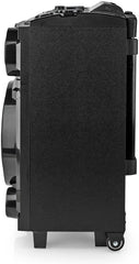 Nedis Bluetooth®-party-luidspreker | max. batterijduur: 6,5 uur | 120 W | draaggreep | partylicht | equalizer | zwart