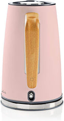 Nedis Waterkoker - 1.7 l - Soft-Touch - Roze - 360 graden draaibaar - Verborgen verwarmingselement - Strix-controller - Droogkookbeveiliging •