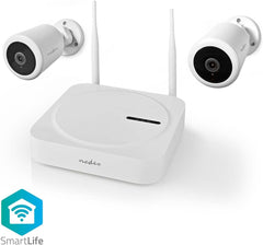Nedis SLNVR201CWT SmartLife draadloos camerasysteem - 2 x camera - Full HD 1080p - IP65 - nachtzicht