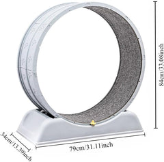 Katten loopwiel - Kattenspeelgoed - Kattenwiek - 75 cm - Grijs