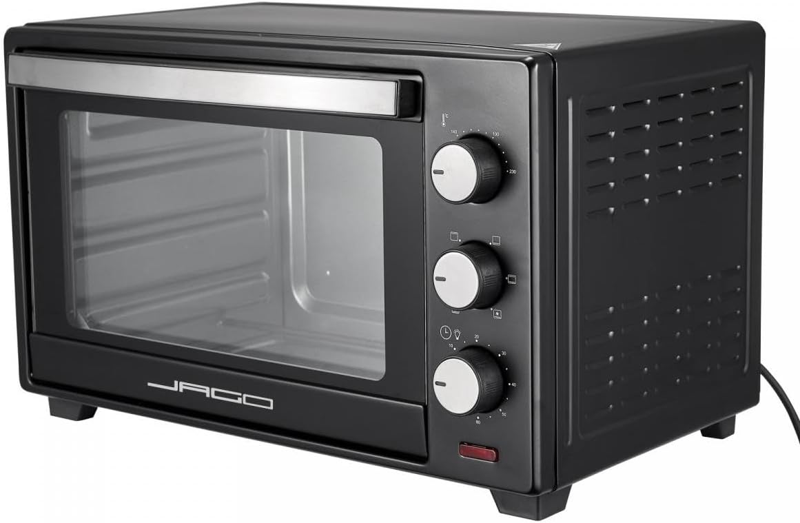 Mini oven - Vrijstaand - 30 Liter - 1600W - Zwart - Jago®