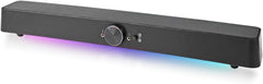 NEDIS Gaming-luidsprekers | Luidsprekerkanalen: 2.0 | Stroomvoorziening via USB | 3,5 mm stekker | 30 W | LED | volumeregelaar | aansluitingen - uitgang: 1x 3,5 mm