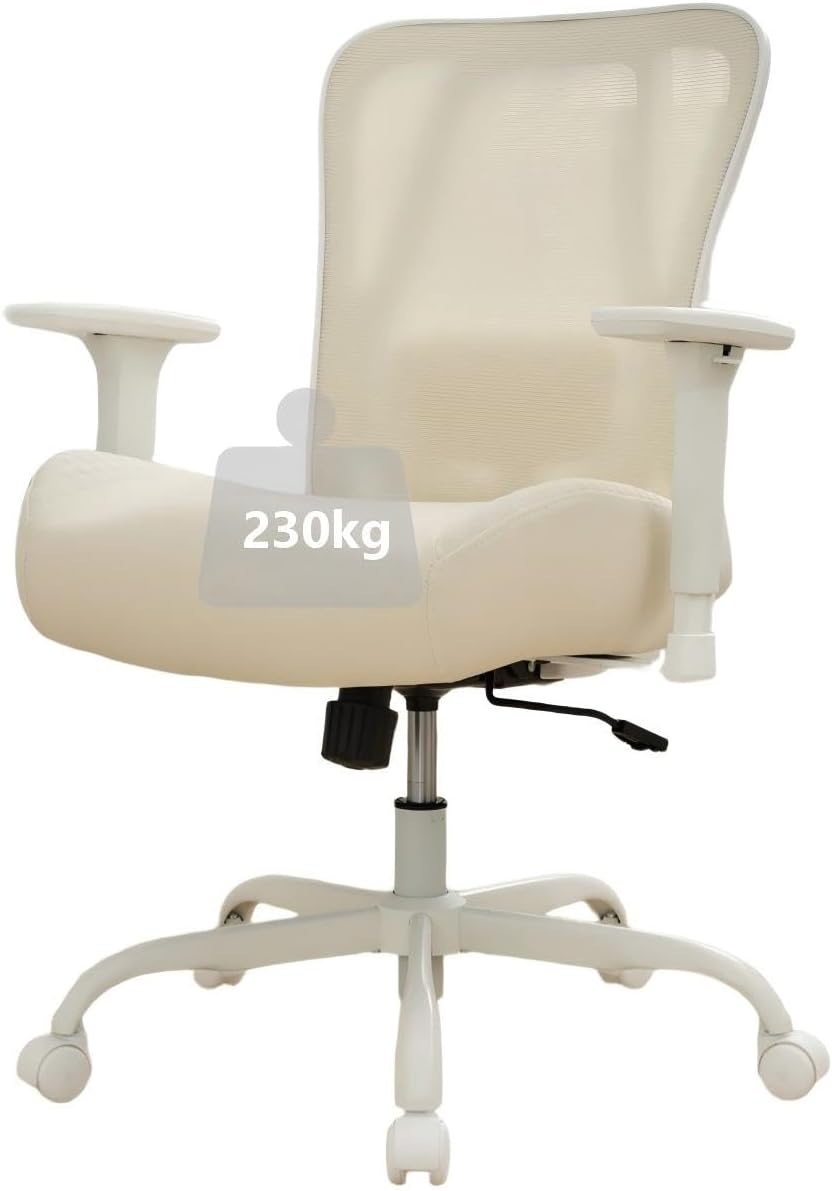 Ergonomische Bureaustoel -  Office Chair - Gamestoel - Volwassenen - Beige - UEV