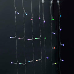 Nedis SmartLife-kerstverlichting - Gordijn - Wi-Fi - RGB - 180 LED's - 3.00 m - Android / IOS