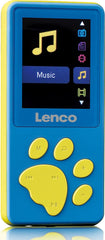 MP3 Speler met Bluetooth - Inc. 8GB SD - Blauw - Lenco - XEMIO-560 •