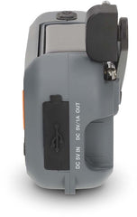 Noodradio - Draagbaar Model - DAB+ / FM - Batterij Gevoed / Netvoeding / Solar Powered - Wekkerfunctie - Grijs / Oranje / Zwart - Nedis