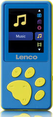 MP3 Speler met Bluetooth - Inc. 8GB SD - Blauw - Lenco - XEMIO-560 •