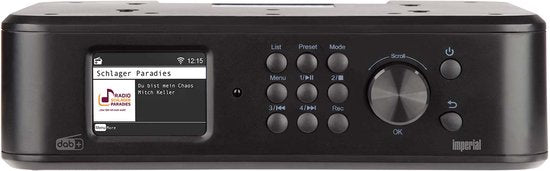 Imperial Dabman i460 – DAB+ / FM Internetradio met Bluetooth – Wi-Fi – Zwart •