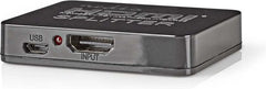 Nedis HDMI-Splitter - 2 poort(en) - HDMI Input - 2x HDMI Output - 4K@30Hz - 2.25 Gbps - ABS / PVC - Zwart
