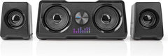 Nedis Gaming Speakers – 2.2-kanaals – 48W – LED – USB – 3,5 mm – Zwart