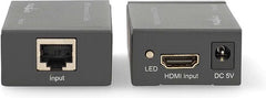 Nedis HDMI-Extender - Over Cat6 - tot 60 m - 1080p - 1.65 Gbps - Metaal - Antraciet