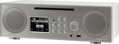 Nedis DABMAN i450 CD Multifunctionele Stereo Radio DAB+ / FM / Internet / Bluetooth Wit-Zilver