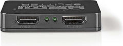 Nedis HDMI-Splitter - 2 poort(en) - HDMI Input - 2x HDMI Output - 4K@30Hz - 2.25 Gbps - ABS / PVC - Zwart