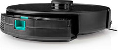 Nedis SmartLife Robotstofzuiger - Navigatiemethode: Laser navigatie - Wi-Fi - Capaciteit opvangreservoir: 0.6 l - Automatisch opladen - Maximale gebruiksduur: 2 uur - Zwart - Android / IOS •