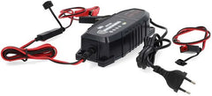 Nedis Loodzuuracculader - 6 / 12 / 12.8 V DC - 3.8 A - Druppelladen - Euro / Type-C (CEE 7/16) - Accuklemmen - Batterijtype: AGM / Gel / Loodzwavel / SLA / VRLA - Zwart