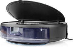 Nedis SmartLife Robotstofzuiger - Navigatiemethode: Willekeurig - Wi-Fi - Capaciteit opvangreservoir: 0.2 l - Automatisch opladen - Maximale gebruiksduur: 1.8 uur - Zwart - Android / IOS •