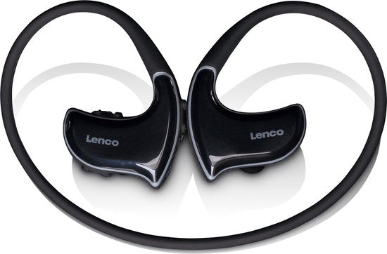 Bone conduction headphone - Sport oortjes - Zwart - Lenco - BTX-750BK •