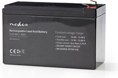 Nedis Oplaadbare Loodaccu - Lead-Acid - Oplaadbaar - 12 V - 9000 mAh