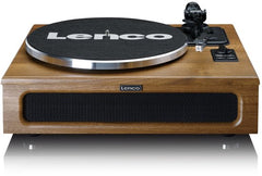 Lenco Platenspeler met Bluetooth - Vier ingebouwde Speakers 40W RMS - LS-410WA - Hout •