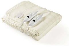 Nedis Elektrische Onderdeken - Warmtedeken - 160x140 cm - 3 Warmtestanden - Wasmachinebestendig - Polyester