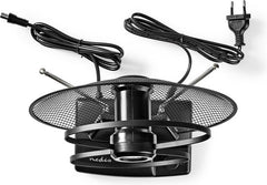 Nedis Binnenantenne - Actief - FM / UHF / VHF - Ontvangstbereik: 0-25 km - LTE700 - Versterking: 36 dB - Versterkingsregelaar - ABS - Zwart •