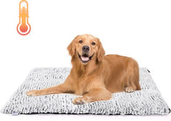 Vetbed Hond – Hondenmat - Warmtedeken Hond - 115x70 cm – Grijs - Nobleza