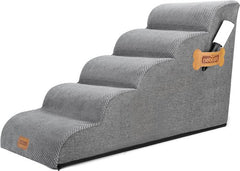 Hondentrapje voor honden - 40x84x57 cm - Grijs - Nobleza