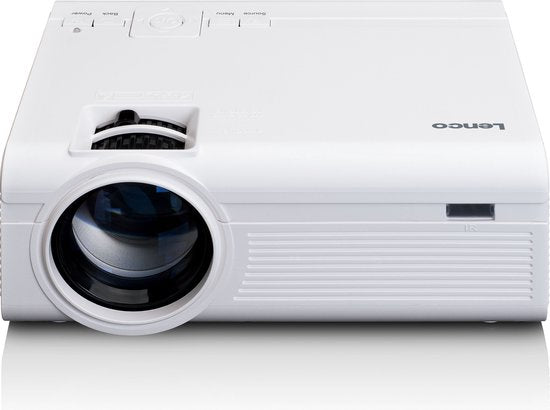 Lenco Beamer - Full HD 1080P - Projector met Bluetooth - LPJ-280WH Mini Beamer - Wit •