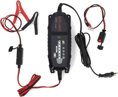 Nedis Loodzuuracculader - 6 / 12 / 12.8 V DC - 3.8 A - Druppelladen - Euro / Type-C (CEE 7/16) - Accuklemmen - Batterijtype: AGM / Gel / Loodzwavel / SLA / VRLA - Zwart