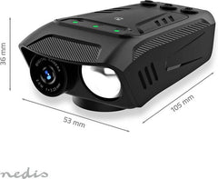 Nedis Fietscamera - 1080p@30fps - 2 MPixel - 600 min - 70 ° - 300 min - Mounts inbegrepen - Zwart