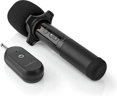 Nedis Draadloze Microfoonset - 20 Kanalen - 1 Microfoon - Cardioïde - 70 Hz - 13 kHz - 1000 Ohm - -95 dB - Volumebediening - Zwart