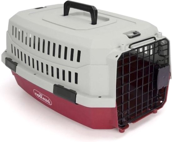Reisbench - Reismand - Transportbox - Kat & Hond - 68x48x42 cm - Rood - Nobleza