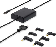 Nedis Notebook-Adapter - GaN - 65 W - 5 / 9 / 12 / 15 / 20 V DC - 2.4 / 3.0 / 3.25 A - Apparaat: Notebook / Smartphone / Tablet - Euro / Type-C (CEE 7/16)