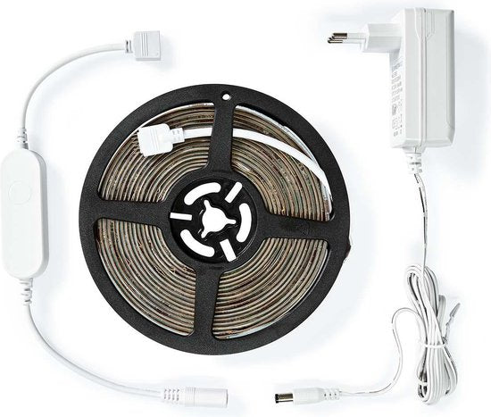 Nedis SmartLife LED Strip - Koel Wit / RGB / Warm Wit - SMD - 5.00 m - IP44 - 2700 - 6500 K - 960 lm - Android / IOS •