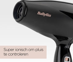 BaByliss Power Pro 2300 6716DE Föhn - Föhn met diffuser en 2 extra blaasmonden - 122 km/u - Coolshot •