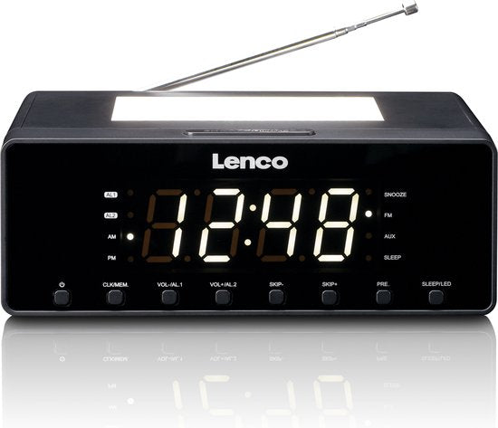 Wekkerradio - Digitale wekker - Alarmklok - Zwart - Lenco - CR-540BK