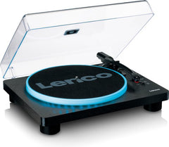 Platenspeler - Ingebouwde Speakers - Auto-stop - USB encoding - LED-verlichting- LS-50LEDBK - Zwart - Lenco