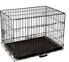 Hondenbench - Hondenren - Bench voor honden - 121x74x80 cm - Zwart - Nobleza