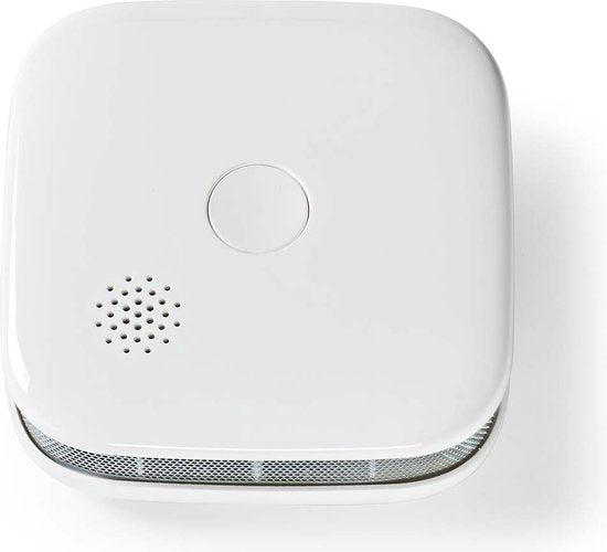 Nedis SmartLife Rookmelder - Wi-Fi - Batterij Gevoed - Levenscyclus sensor: 10 Jaar - EN 14604 - Max. batterijduur: 24 Maanden - 85 dB - Wit - 1 Stuks