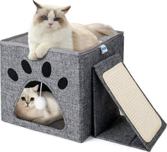 Kattenmand - Kattenbed - 48x35x29 cm - Grijs - Nobleza