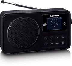 Lenco Radio met oplaadbare Batterij - Draagbare DAB+/FM Radio met Bluetooth - Noodpakket - PDR-033BK - Zwart