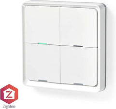 Nedis SmartLife Wandschakelaar - Zigbee 3.0 - Muurmontage - Android / IOS - Kunststof - Wit
