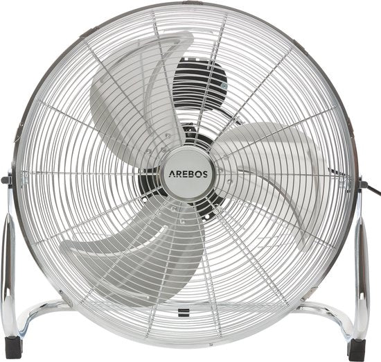 Vloerventilator - Industriele ventilator - 45 cm - Zilver - Arebos