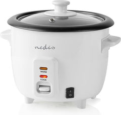 Nedis Rijstkoker - 0.6 l - 300 W - Aluminium stomer - Anti-aanbak laag - Verwijderbare kom