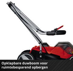 Einhell Accu Grasmaaier GE-CM 36/33 Li Kit - Power X-Change - 36 V/Li-ion - Maaibreedte 33 cm - Aanbevolen gazonoppervlakte: tot 250 m² - 30 L opvangbak - Maaihoogte: 25-65 mm - Incl. 2x 2.5Ah accu + 2x oplader